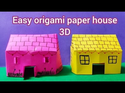 Easy Origami Paper house 3D