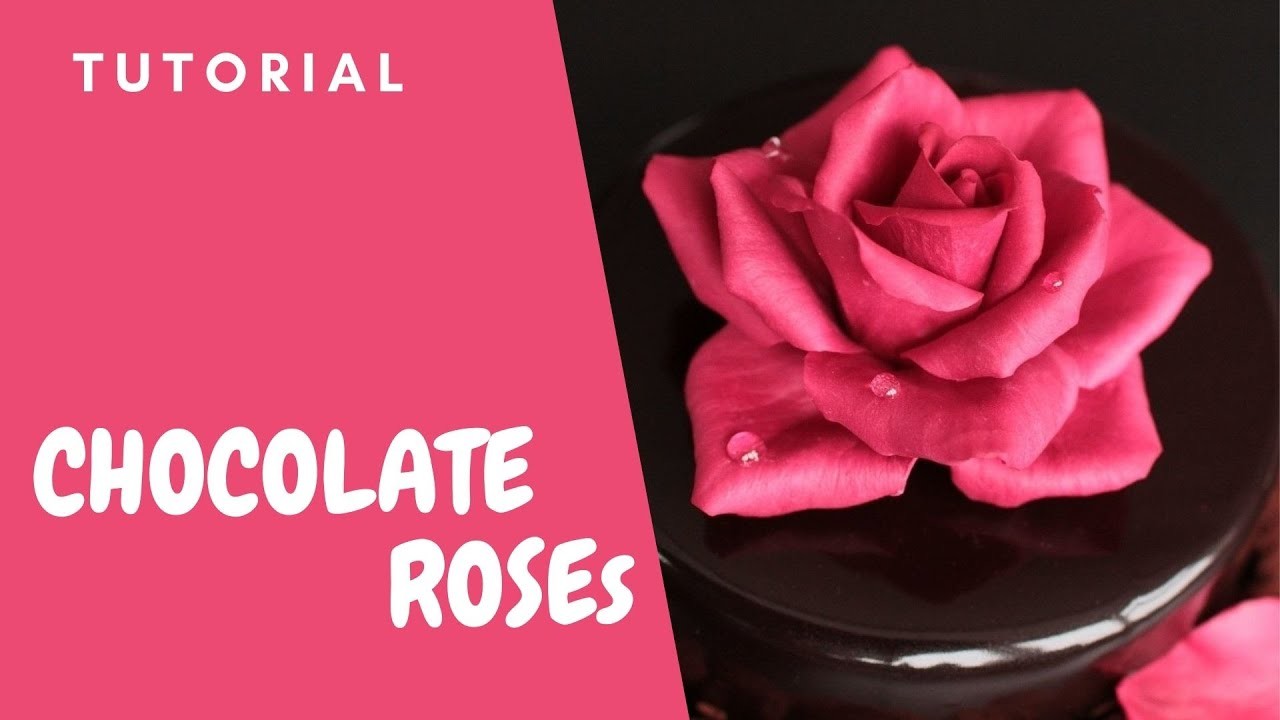 Шоколадные цветы для торта своими руками. Лепка Розы из пластичного шоколада Tutorial 75