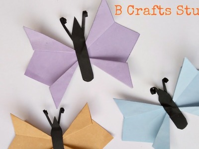 3D origami paper butterfly DIY short. origami paper butterfly  short.  butterfly diy ????
