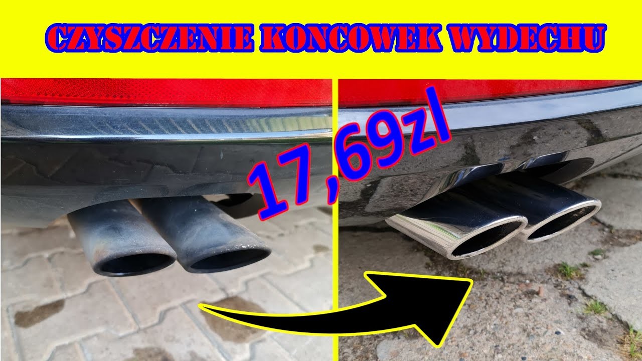 Czyszczenie Koncowek wydechu     #DIY