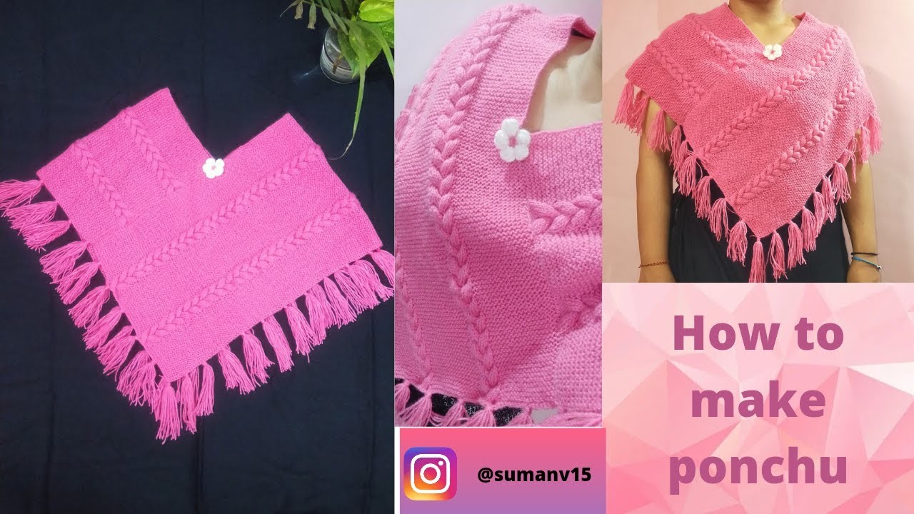 Fancy ponchu design????| पोंचू डिजाइन | Designer ponchu | #ponchu #poncho #design #woolen