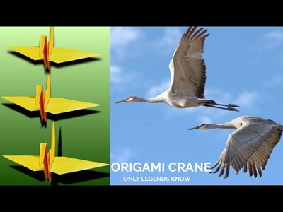 Origami Crane Tutorial | Paper Crane Step By Step | DIY Paper Origami