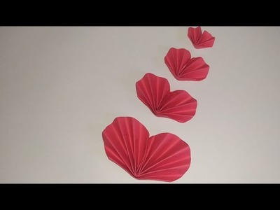 3D paper heart.origami heart.easy heart ????