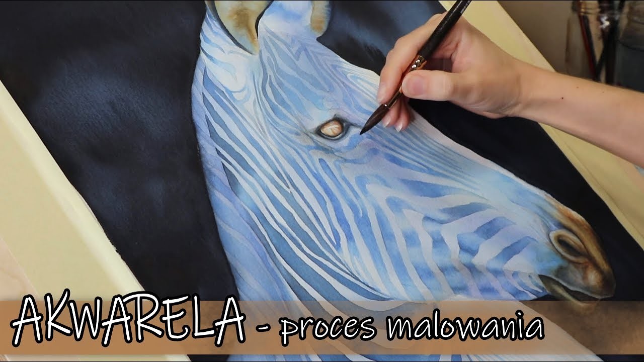 Akwarela | Ewelina Dydacka | The Dark Zebra | Proces malowania