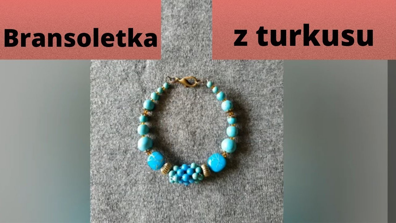 DIY Tutorial Jak zrobić bransoletkę z turkusu #diy #koralikowapasjazlena #braceletaddicts #tutorial