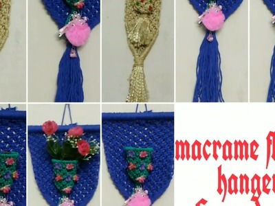 Macrame flower hanger