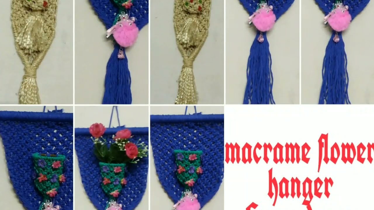 Macrame flower hanger