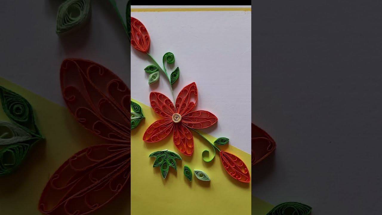 Paper Quilling Flower : Quilling Paper Art : Quilling Paper Craft
