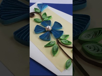 Quilling Paper Art | Quilling Paper Craft | Paper Quilling Flower | Paper Quilling Greeting Card
