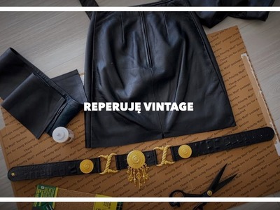 Vlog | DIY reperuję pasek vintage w stylu Versace #diy #vintage
