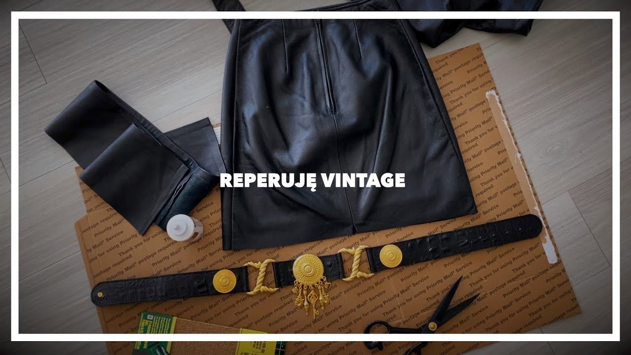 Vlog | DIY reperuję pasek vintage w stylu Versace #diy #vintage