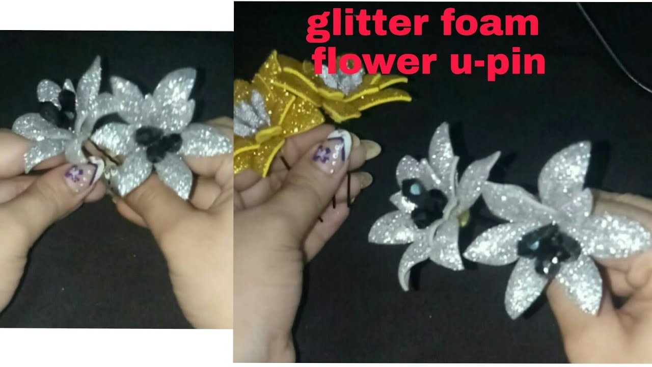 D. I. Y foam flower clip