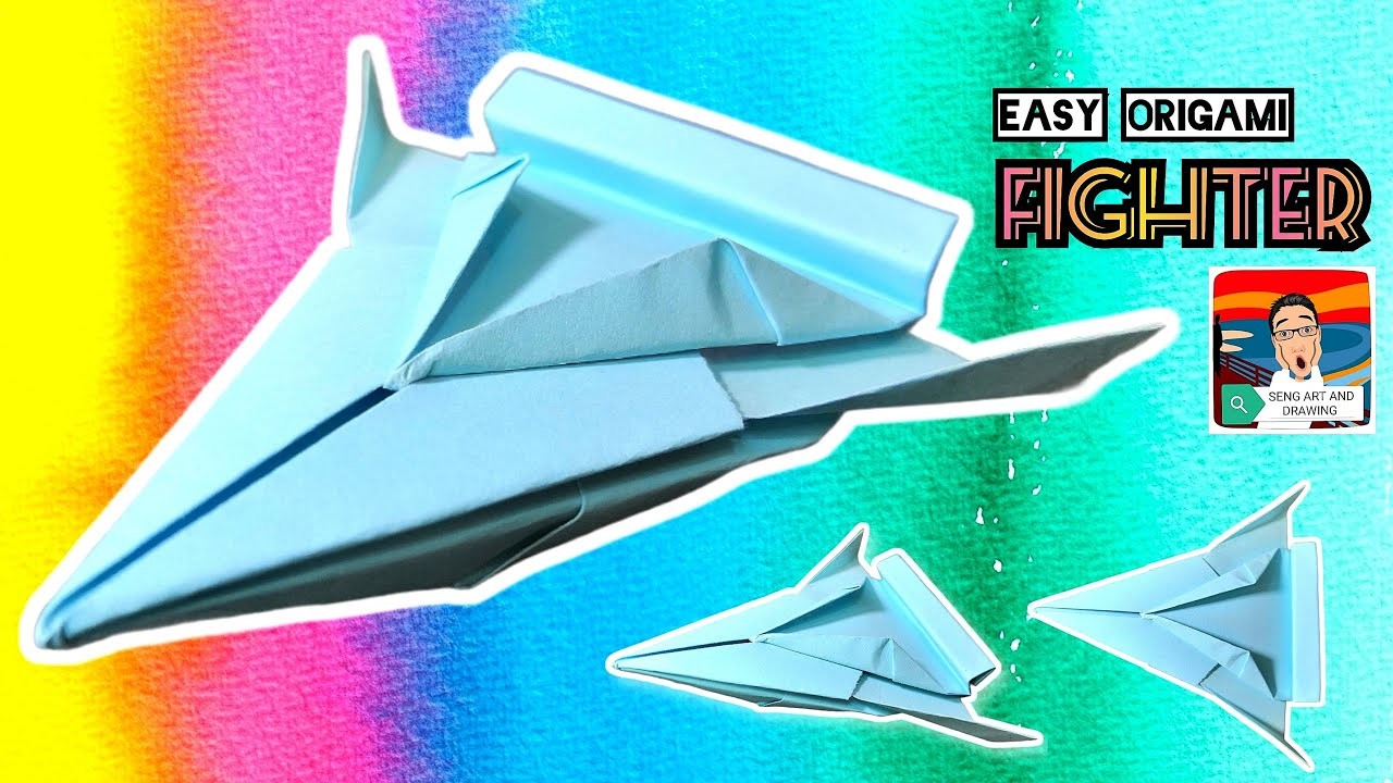 How to make a Paper Fighter Jet - origami EASY paper planes ???? 战斗机折纸 ???? Origami Pesawat Jet Tempur
