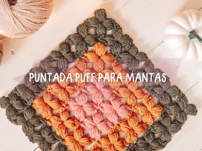 Manta Puff | paso a paso en crochet |