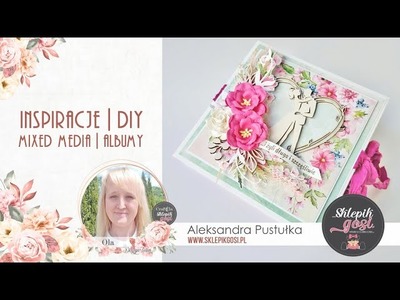 Ślubny album harmonijkowy - design by: Aleksandra Pustułka
