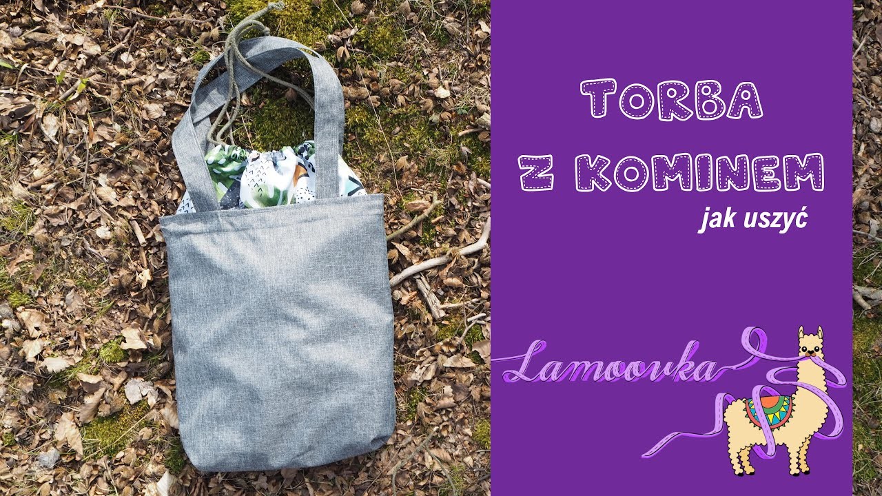 Torba z kominem - jak uszyć, DIY - darmowy wykrój