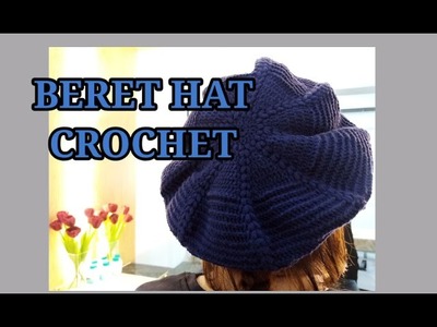 BERET HAT CROCHET.#berethatcrochet #MawilCandel