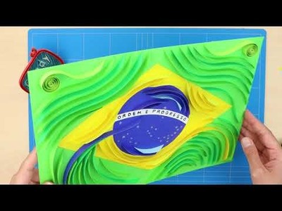Brazil Flag ???????? | Paper  Quilling | ????????????????????????