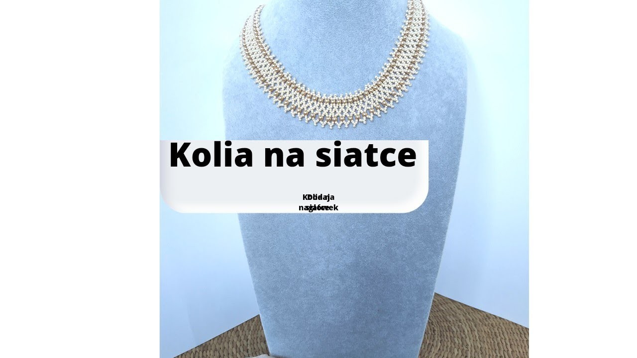 DIY Tutorial Jak zrobić kolię na koralikowej siatce  #diy  #koralikowapasjazlena   #beadednecklace