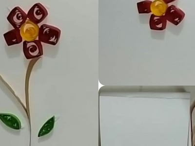 Flower with quilling paper.