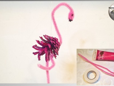 Jak zrobić flaminga z szyszek - Pomysły plastyczne DiY