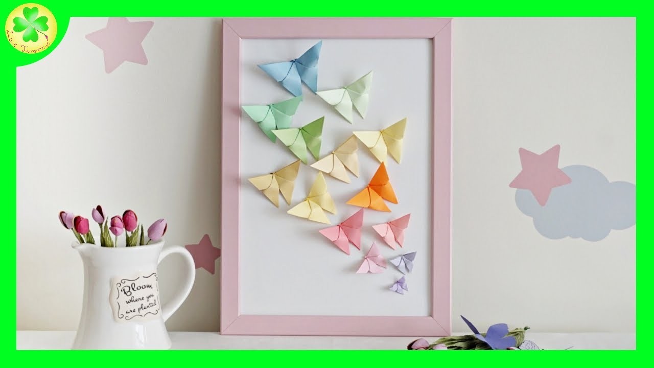 Jak zrobić Obrazek z Motylami Origami (DIY Tutorial)