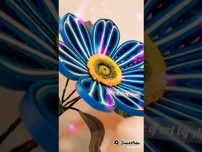 Paper Quilling Flower. 3D  Quilling flower design