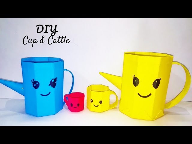 DIY origami Paper cup easy. DIY paper jug