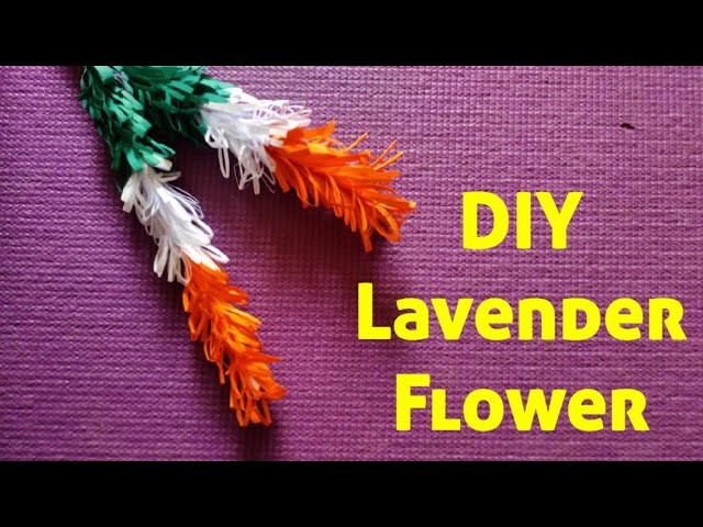 DIY Paper Tricolour Lavender Flower. Tricolour Flowers. ismart bonu stars. .