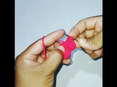 Easy crochet flower lকুশিকাটার ফুল l Kushe katar flower.