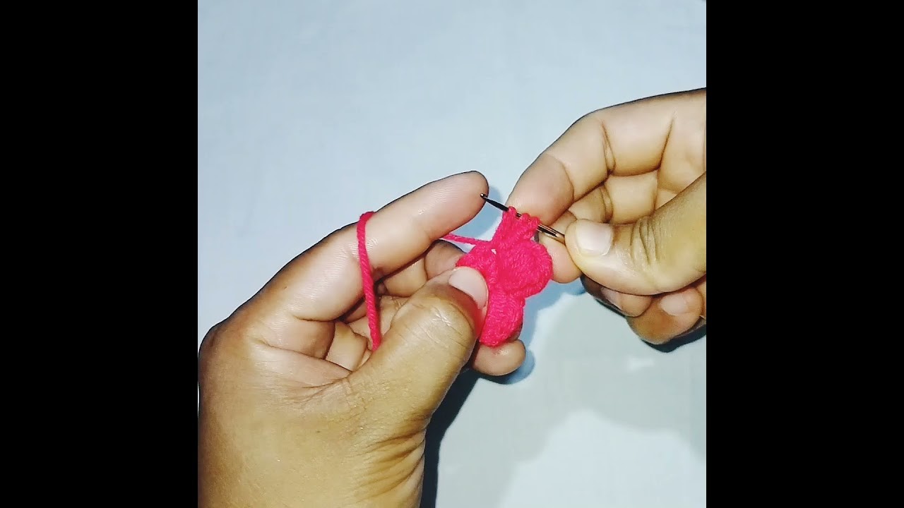 Easy crochet flower lকুশিকাটার ফুল l Kushe katar flower.