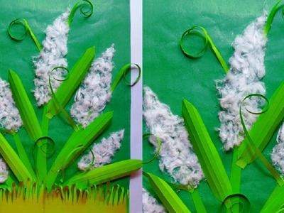 How to make paper catkin flower(কাশফুল)||Best use of paper||