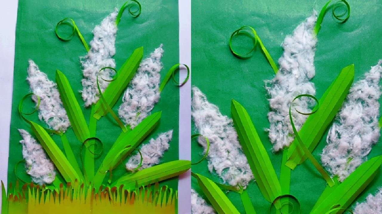 How to make paper catkin flower(কাশফুল)||Best use of paper||