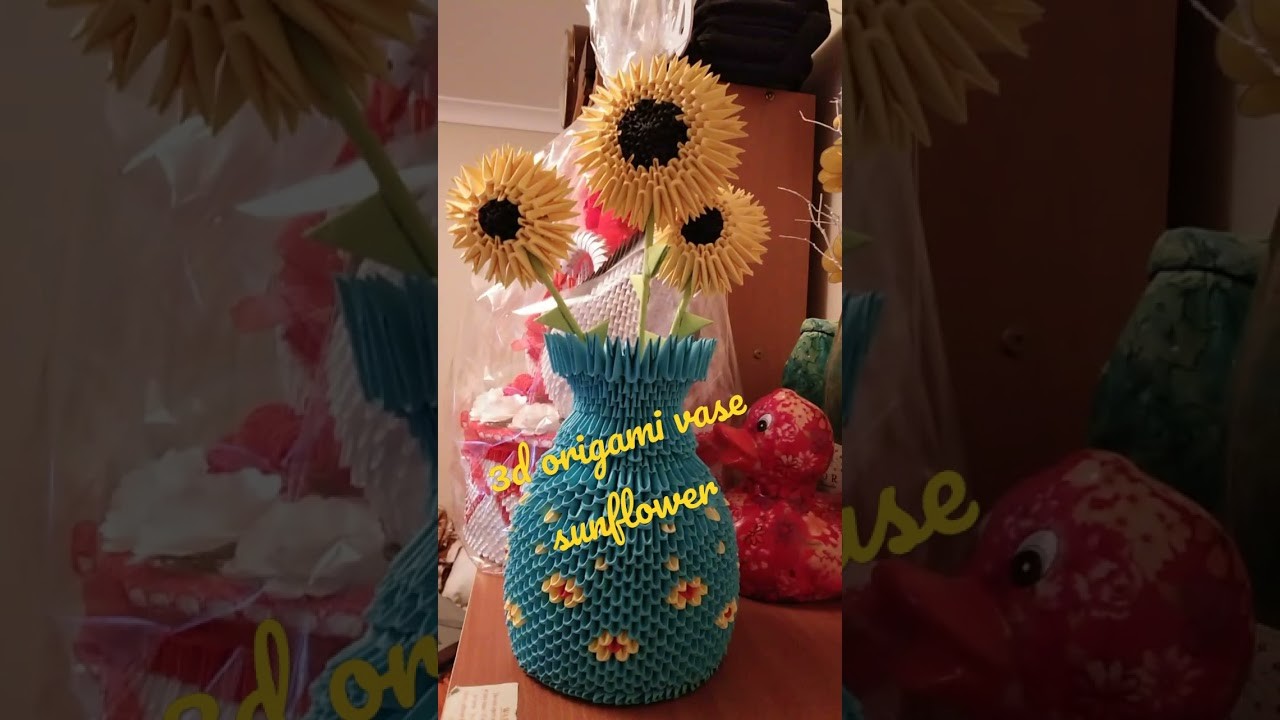 3d origami flower base