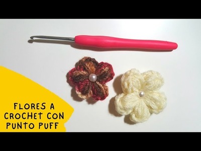Flores a crochet.punto Puff.tutorial
