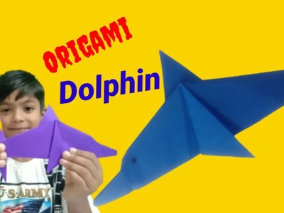 Origami Dolphin - Origami  Dolphin step by step.Easy Paper Dolphin.DIY.Dhyan's Creative World