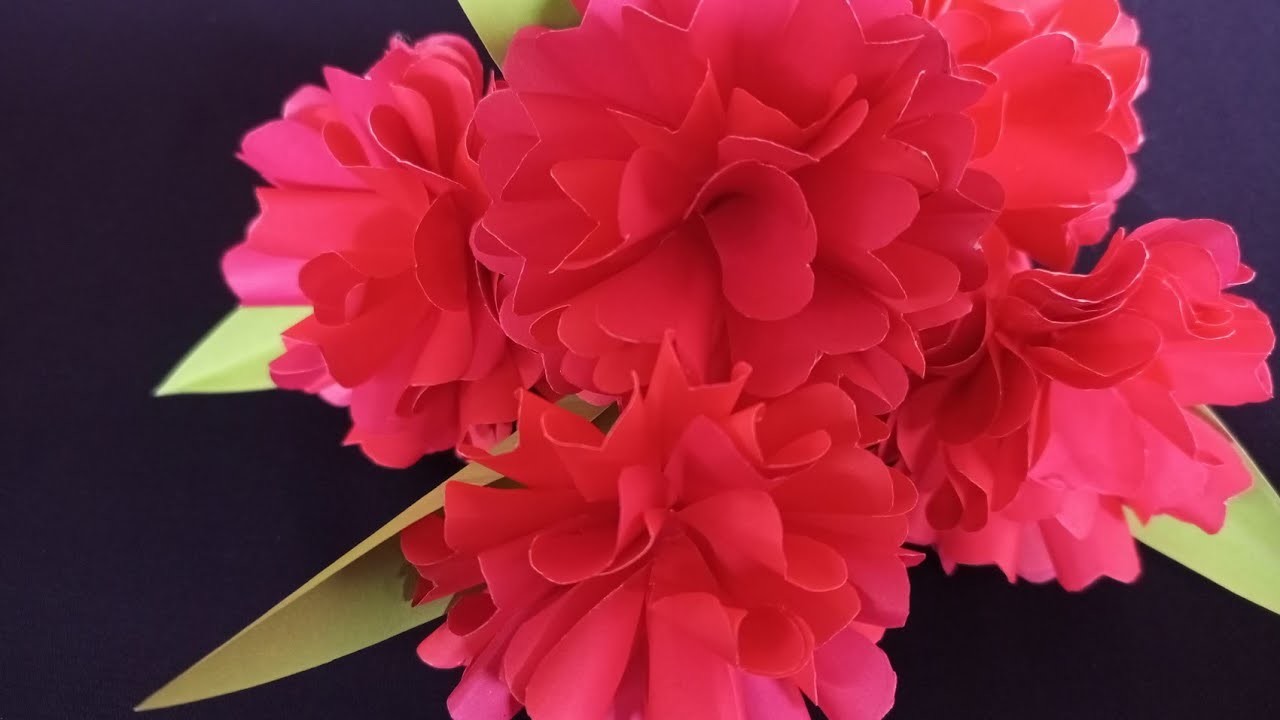 Paper flower | paper crafts |  how to make paper flower | কাগজের ফুল  | কাগজের ফুল তৈরি