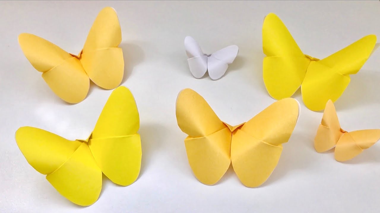 【折り紙】蝶の折り方 Origami 3D Butterfly Paper Craft DIY 工作
