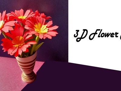 3D Quilling Flower Pot || Paper quilling vase