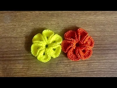 How to make Crochet Flower | Crochet easy Flower | ক্রুশে ওয়েভি ফুল