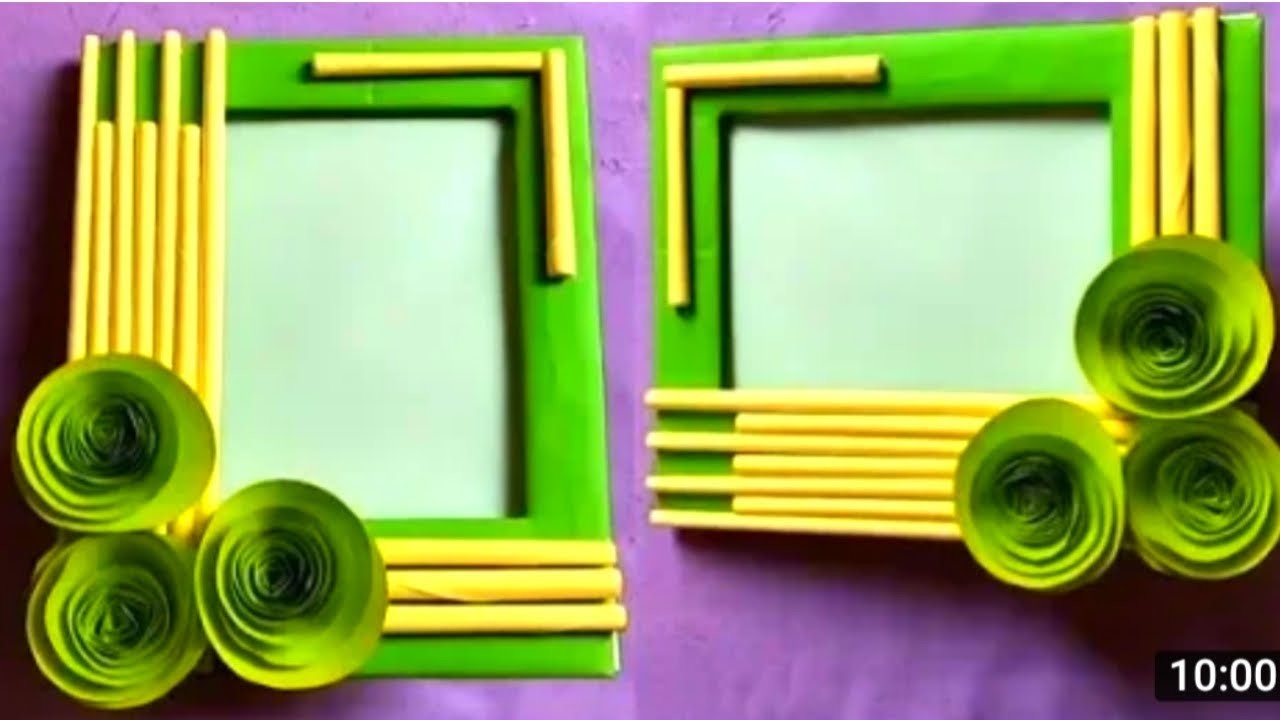 How to make easy paper flower ring.সহজে কাগজ দিয়ে ফুল বানানো।DIY birthday photo frame making.