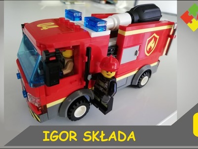 Igor składa - wóz strażacki. fire truck