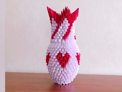Origami 3D Flower Vase || Dev's Creative