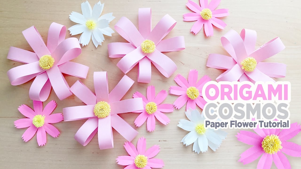 Origami Cosmos Flower　｜かんたん　折り紙で作るコスモス