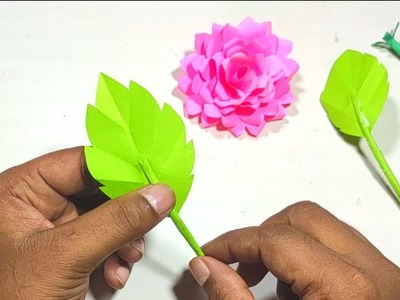 Paper Flowers । কাগজের ফুল । kagojer full । ফুল বানানো । paper stick flower । how to make paper ।#3