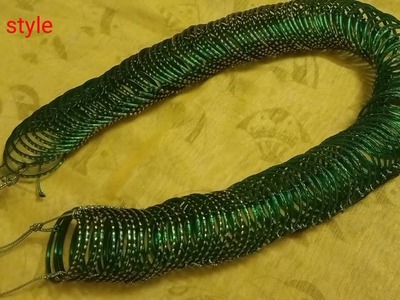 BANGLE GARLAND | வளையல் மாலை செய்வது எப்படி | ಾಜಿನ ಮಾಲೆ