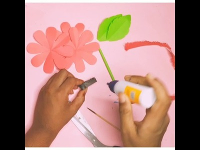 Easy Paper Flowers | kagojer ful | ful banano | ফুল বানানো | Paper craft.Flower making DIY