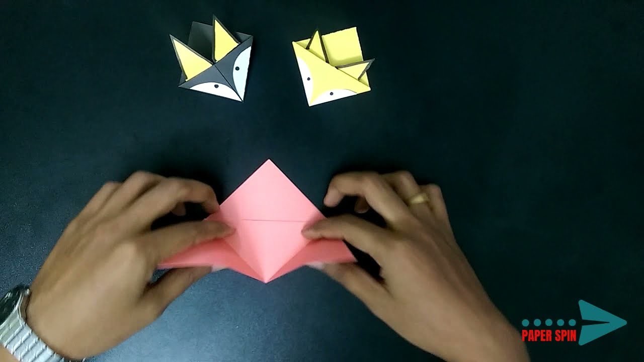 Fox Origami | How to Make Paper Fox Bookmark | Fox Bookmark Origami | Paper Spin | কাগজের শিয়াল