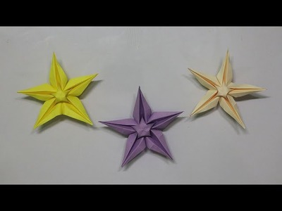 How to make a 3d star origami  - 3d star origami instructions