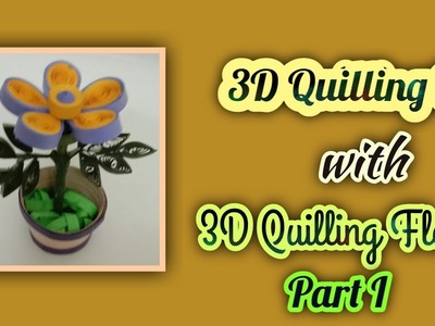 #quillingflowerpot. How to make Mini 3D Quilling Flower Pot Part 1